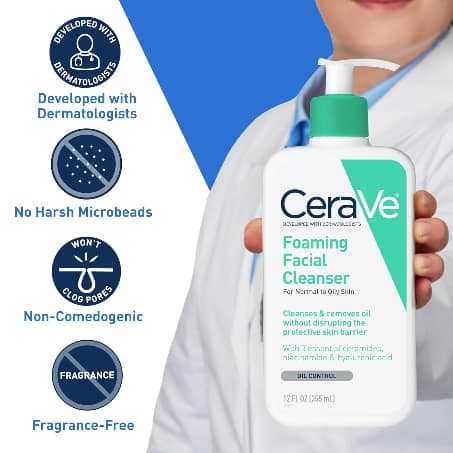 Cerave Foaming Facial Cleanser – Image 2