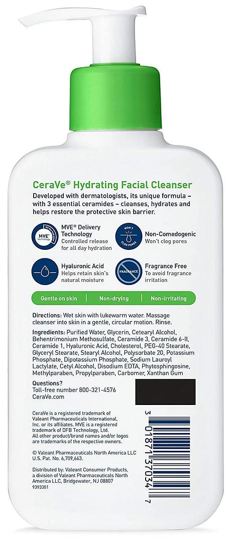Cerave Hydrating Facial Cleanser – Image 3