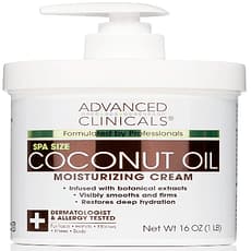 Advanced Clinicals Coconut Oil Cream - Hydratation Intense
