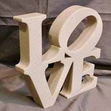 Alternative view of Sculpture Décorative Love en Résine