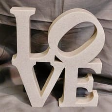 Sculpture Décorative Love en Résine